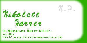 nikolett harrer business card